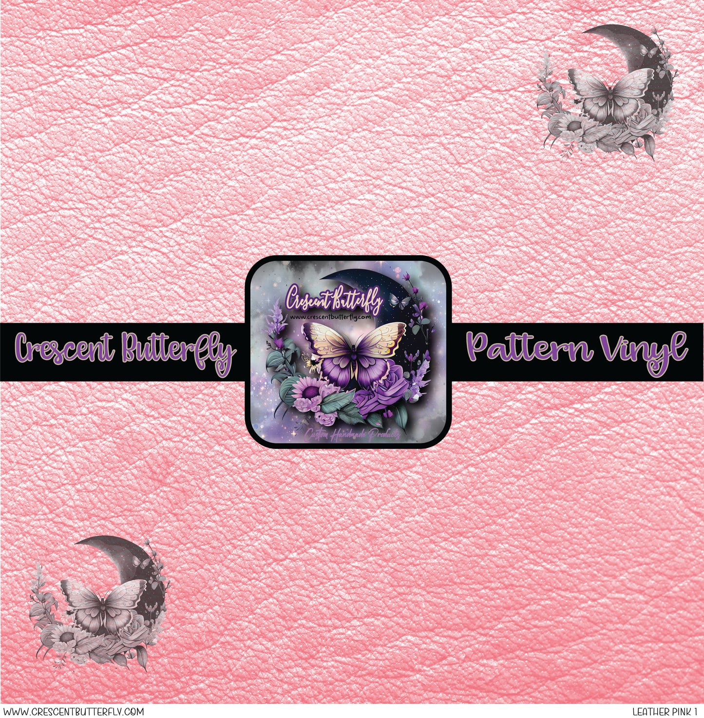 Leather Pink 1 Printed Vinyl Sheet/Wrap