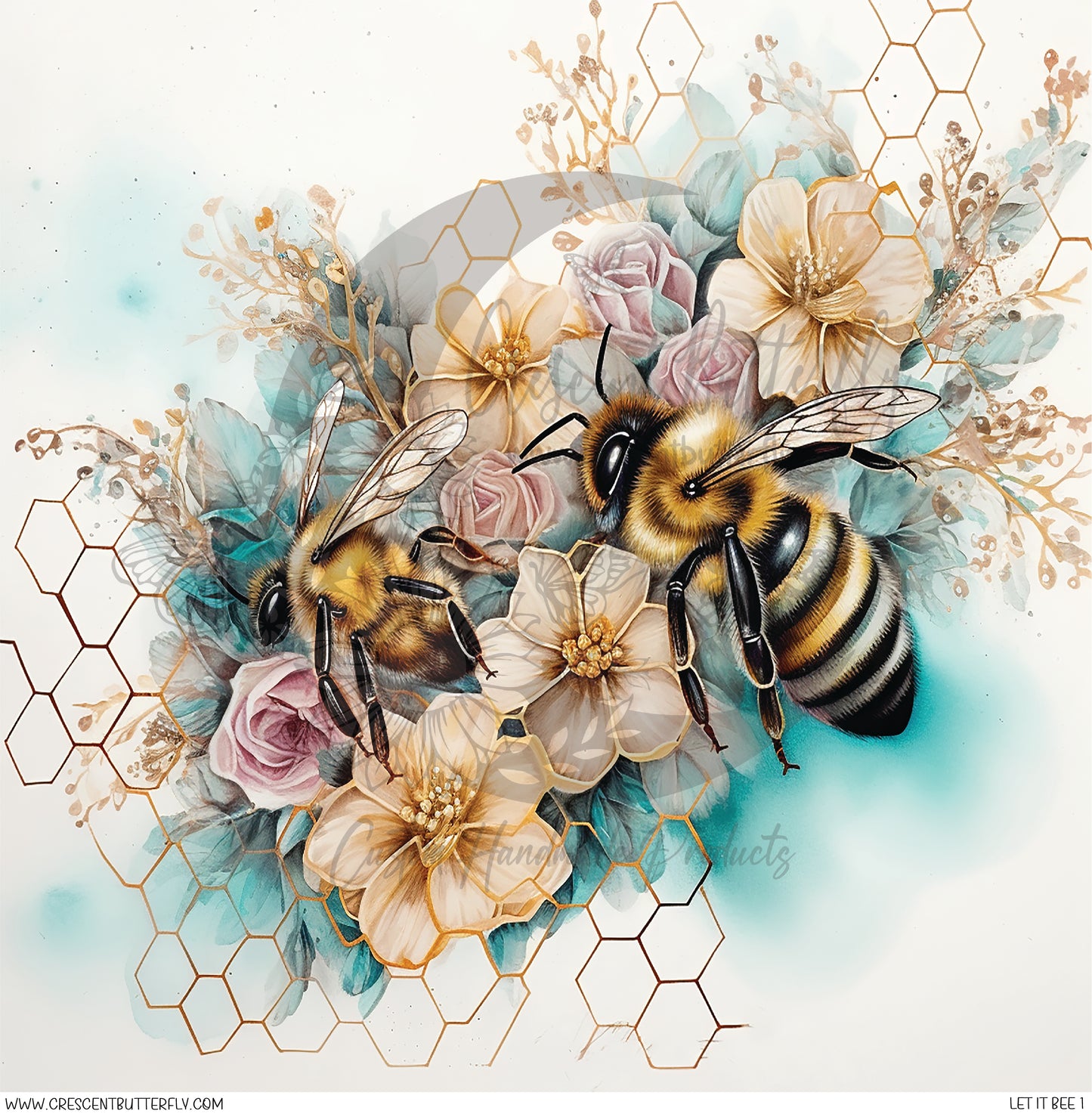 Let It Bee 1 Printed Vinyl Sheet/Wrap