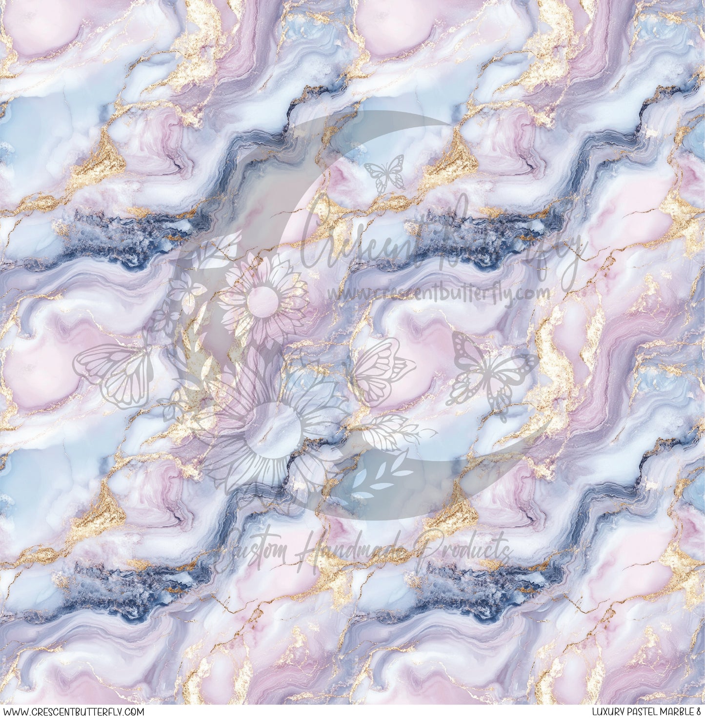 Luxury Pastel Marble 8 Printed Vinyl Sheet/Wrap