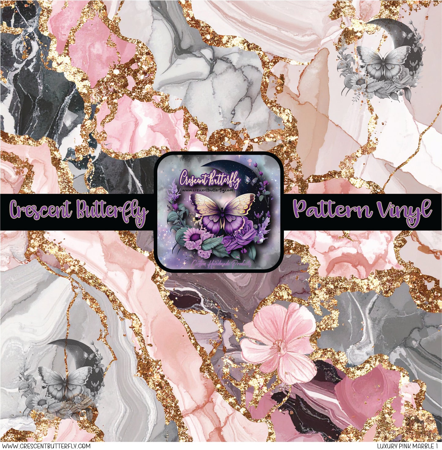 Luxury Pink Marble 1 Printed Vinyl Sheet/Wrap