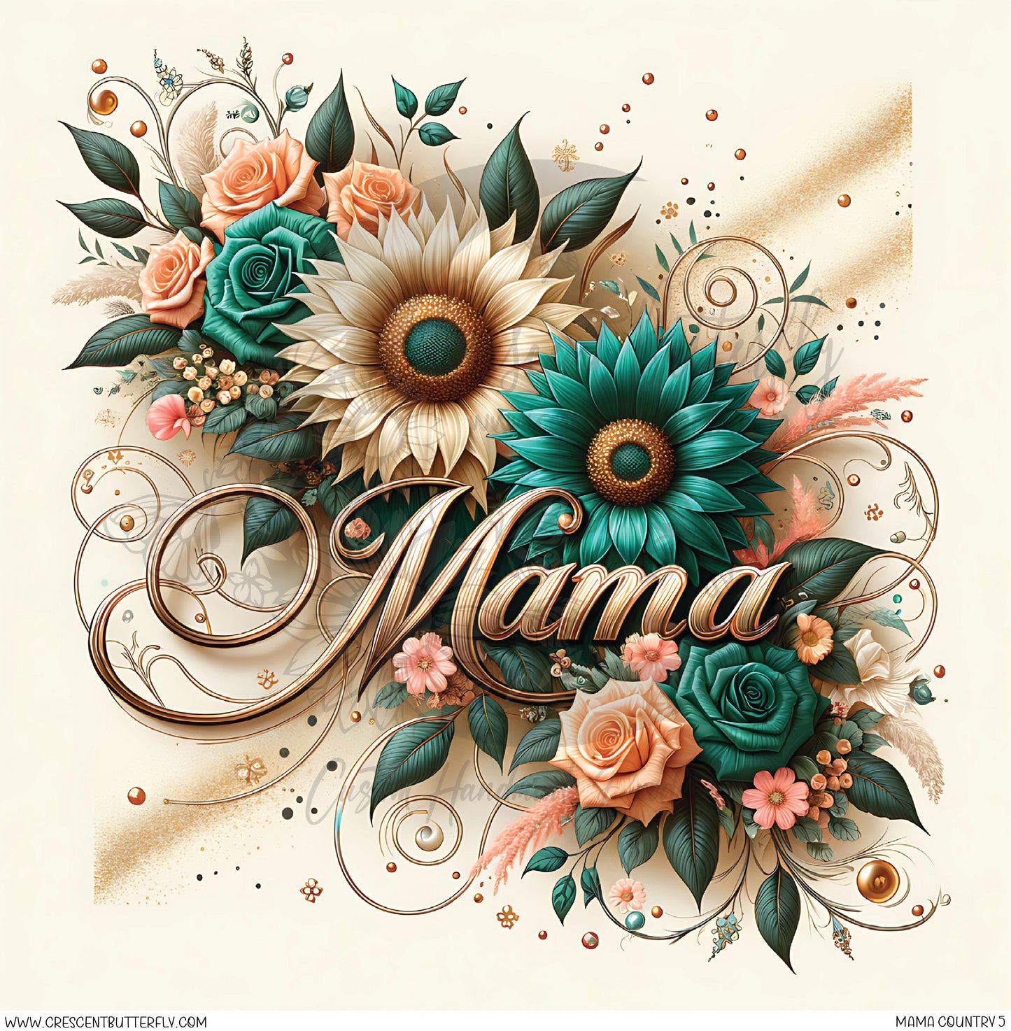 Mama Country 5 Printed Vinyl Sheet/Wrap