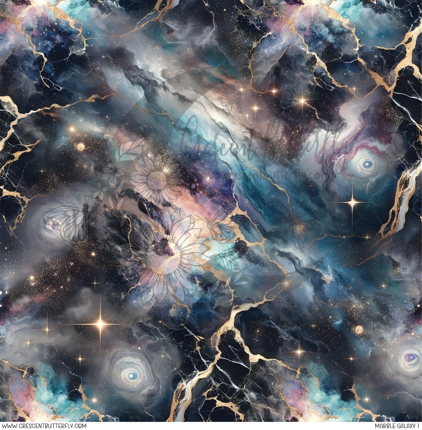 Marble Galaxy 1 Printed Vinyl Sheet/Wrap