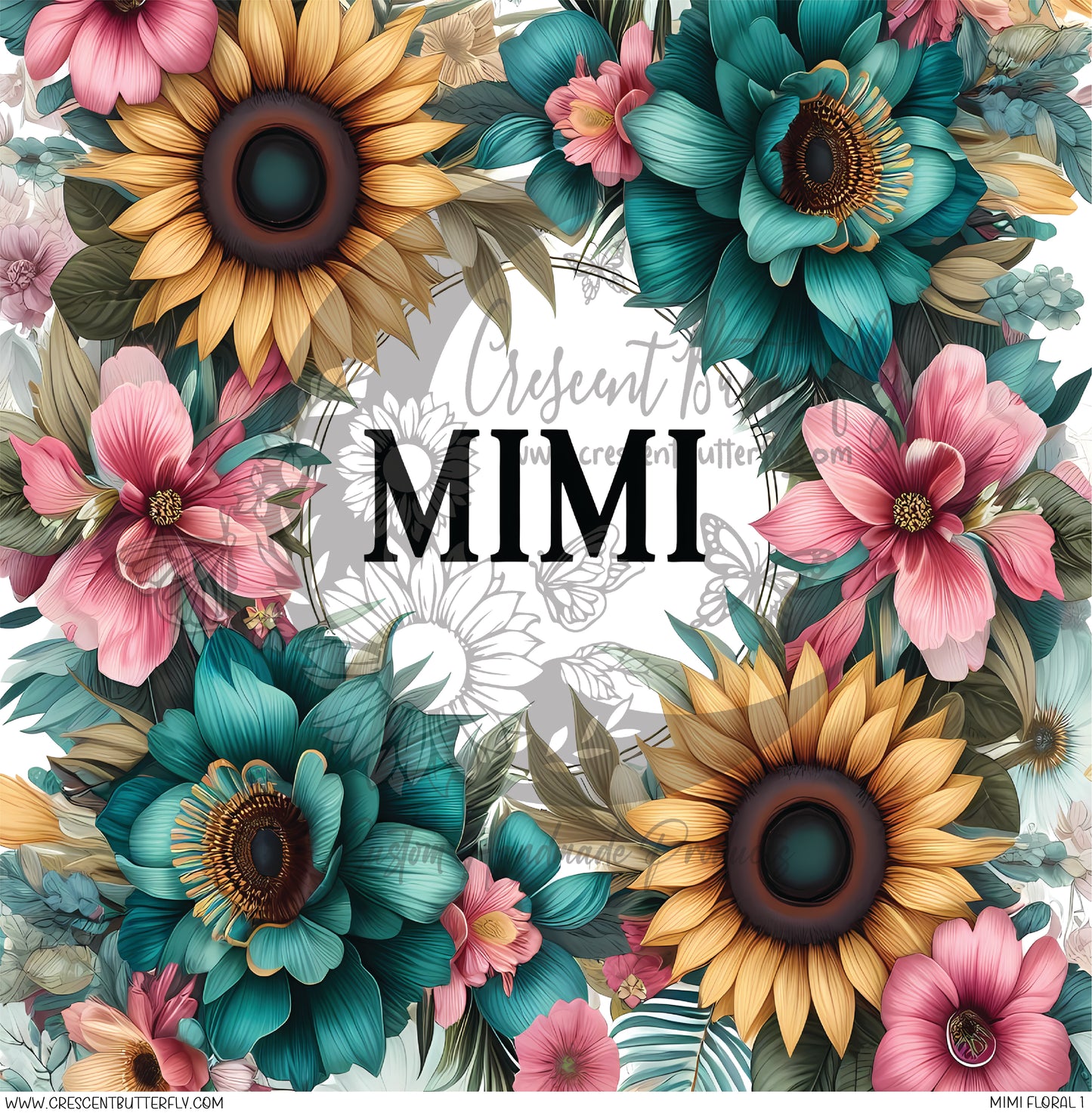 Mimi Floral 1 Printed Vinyl Sheet/Wrap