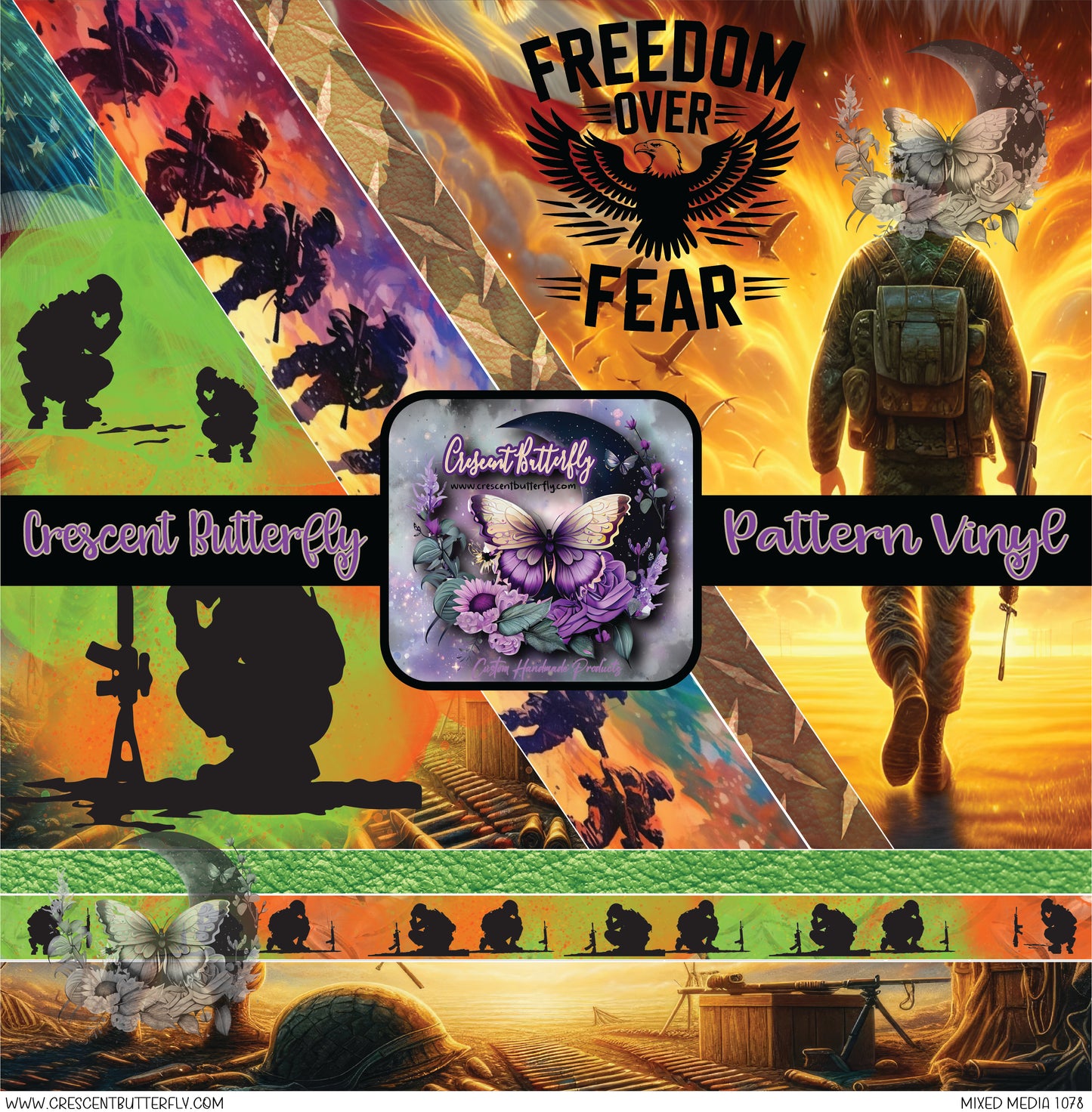 Mixed Media 1078 Printed Vinyl Sheet/Wrap