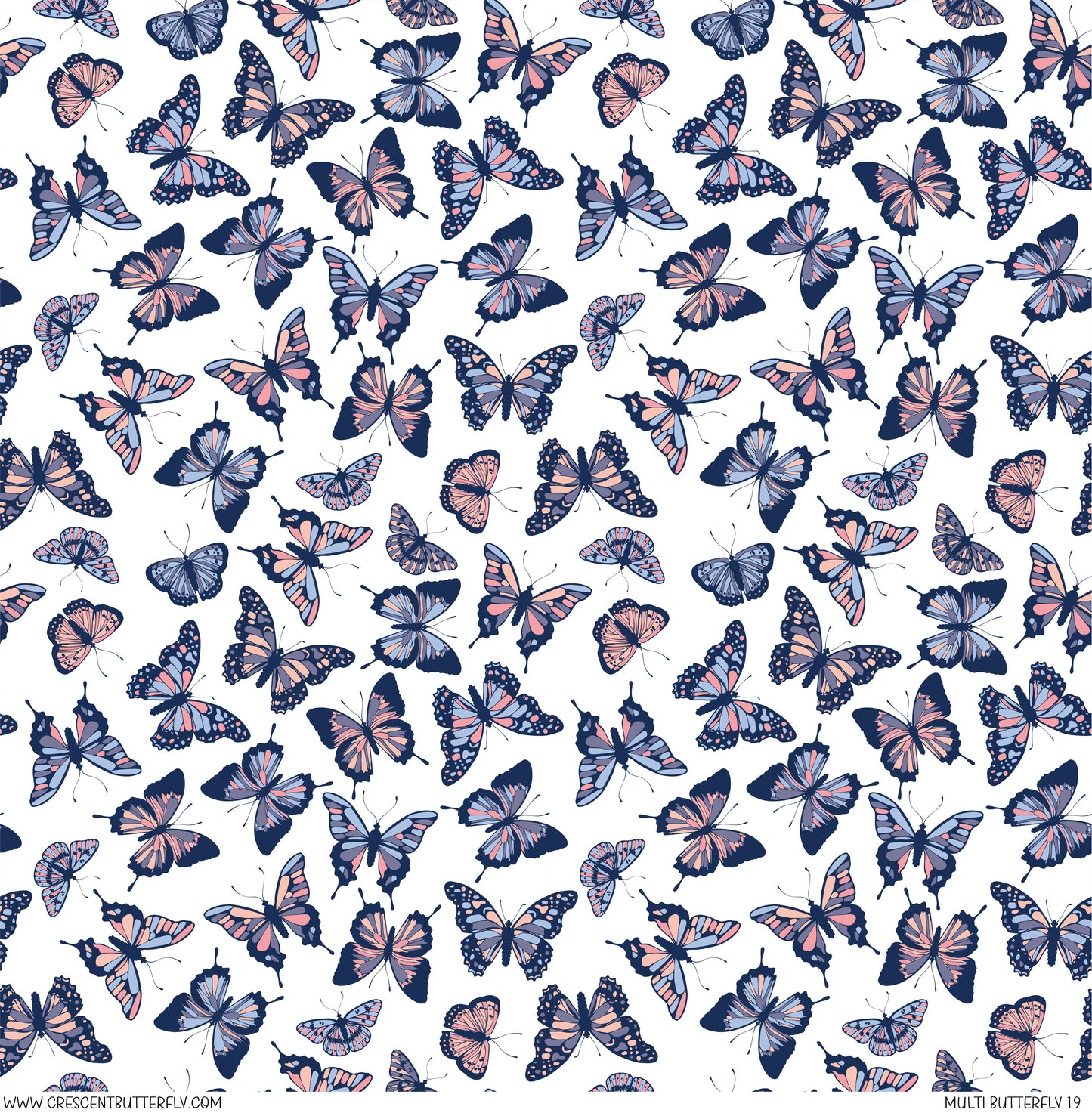Multi Butterfly 19 Printed Vinyl Sheet/Wrap