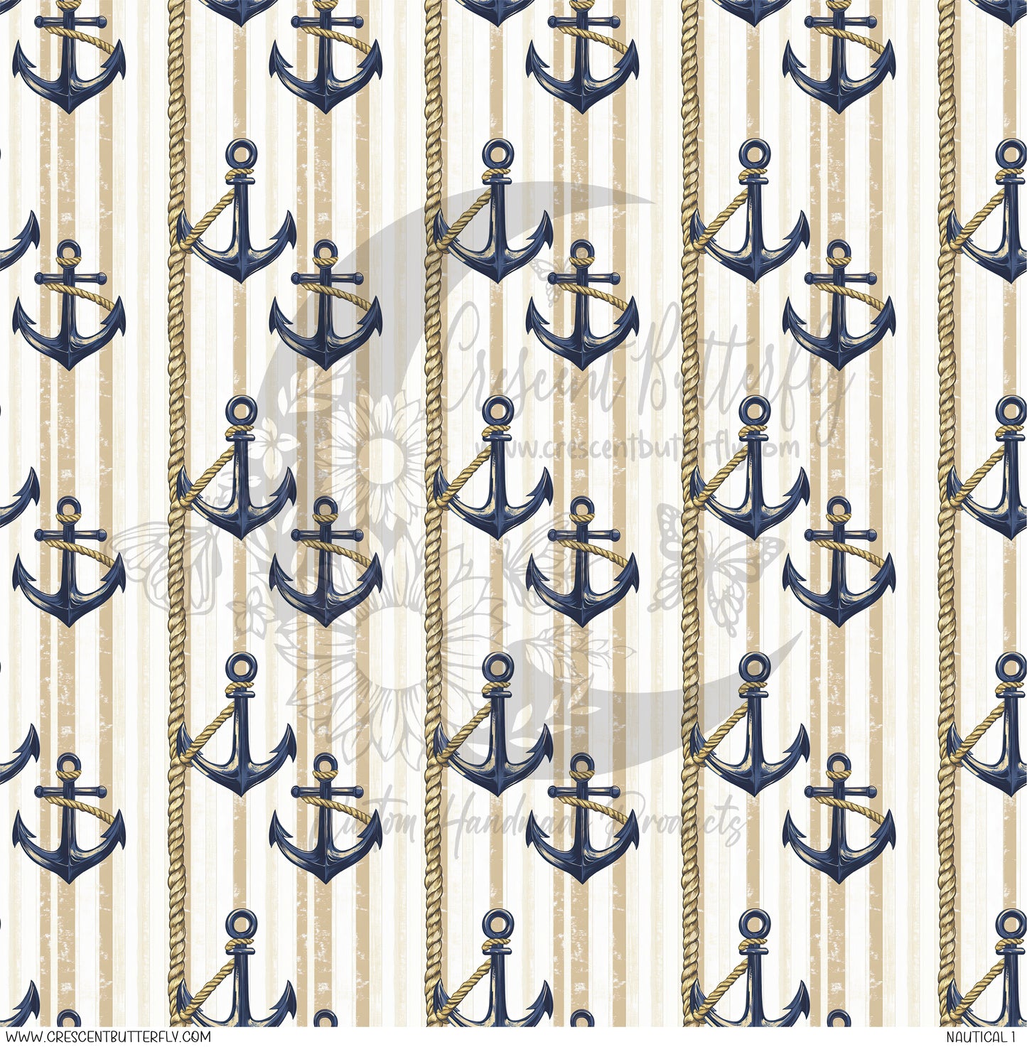 Nautical 1 Printed Vinyl Sheet/Wrap