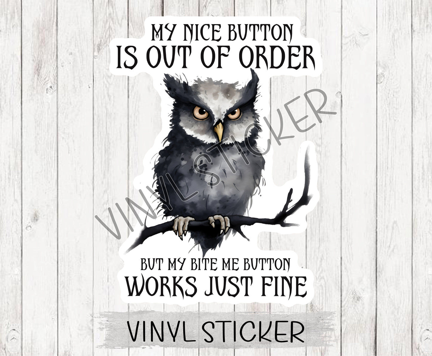 Nice Button Out Of Order Sticker