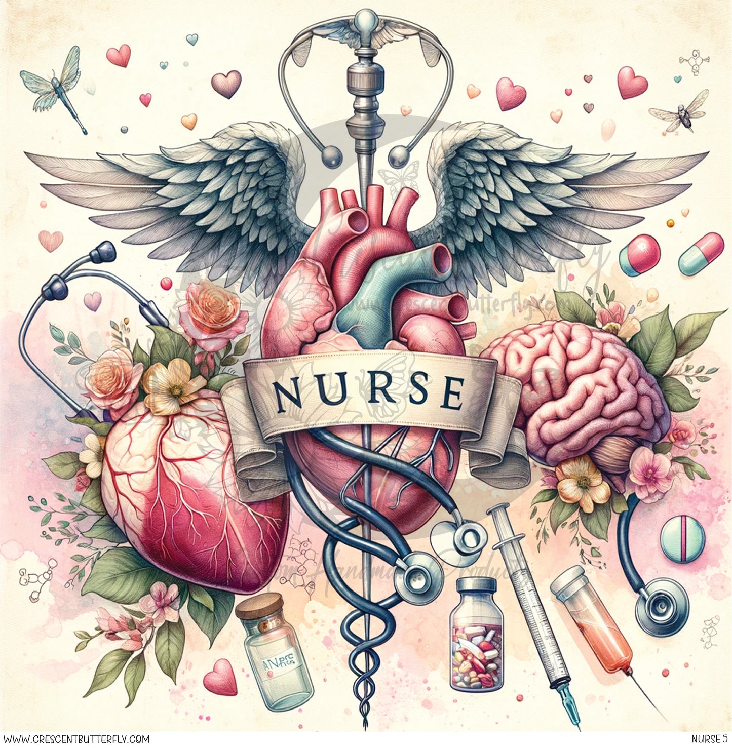 Nurse 5 Printed Vinyl Sheet/Wrap