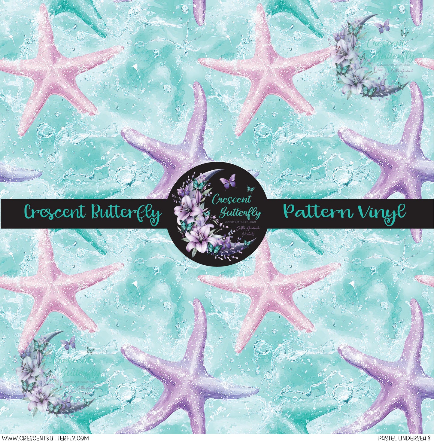 Pastel Undersea 3 Printed Vinyl Sheet/Wrap