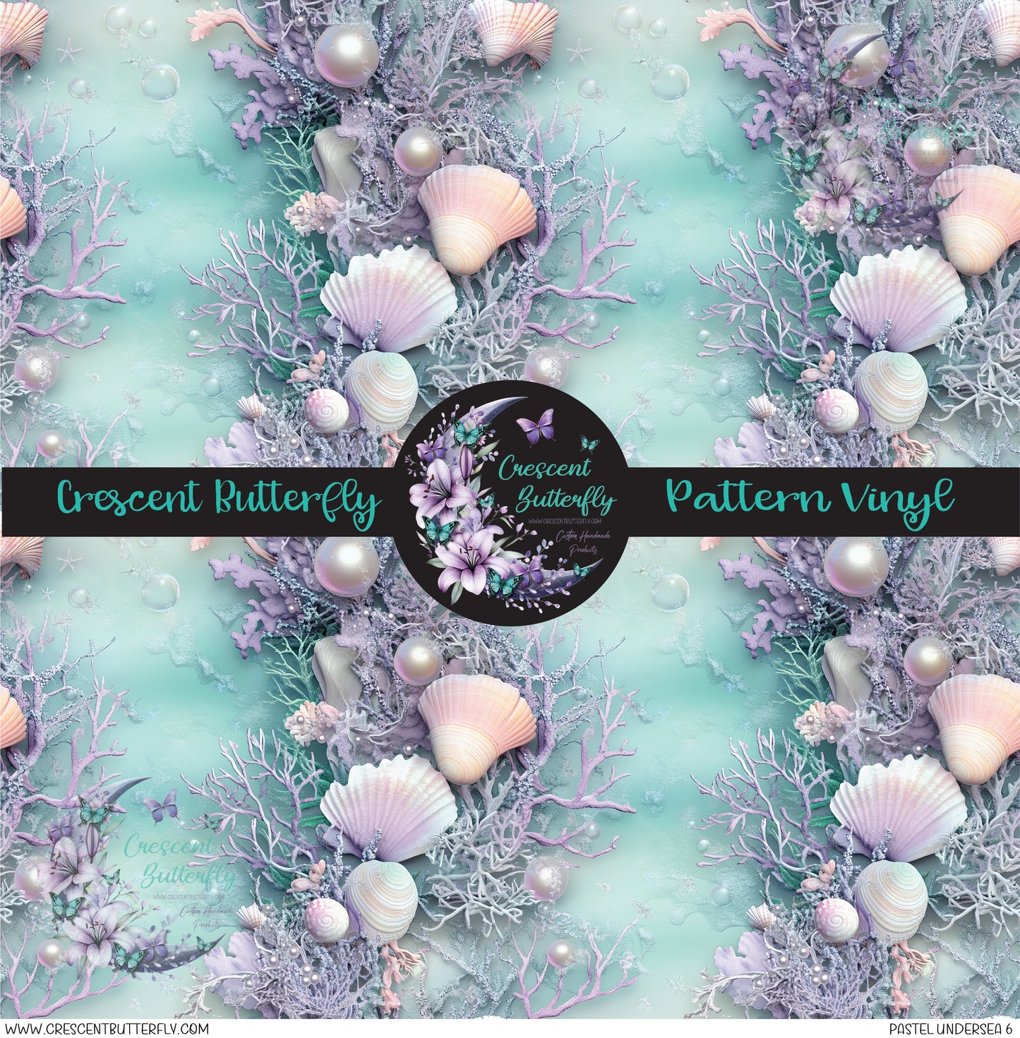 Pastel Undersea 6 Printed Vinyl Sheet/Wrap