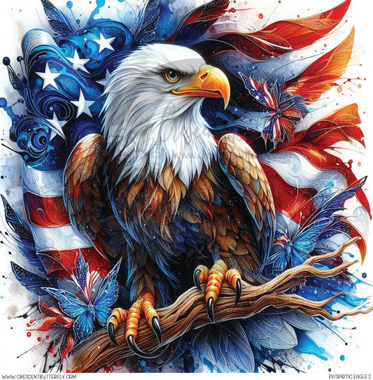 Patriotic Eagle 2 Printed Vinyl Sheet/Wrap