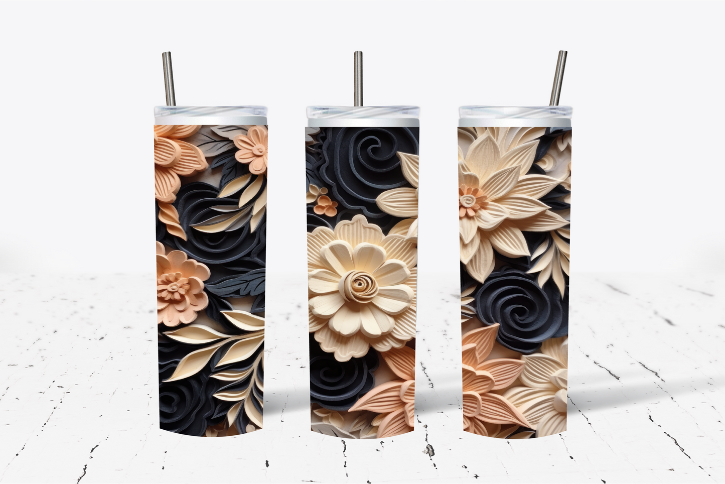 Peaches N Cream 3D Sublimation Tumbler