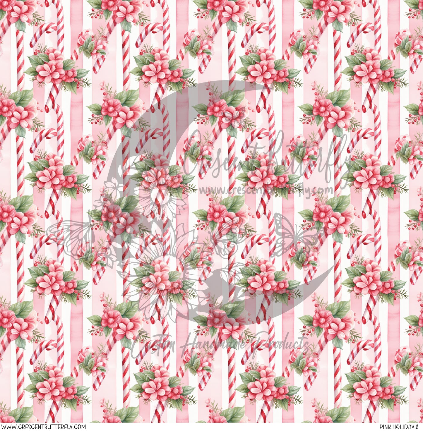 Pink Holiday 8 Printed Vinyl Sheet/Wrap