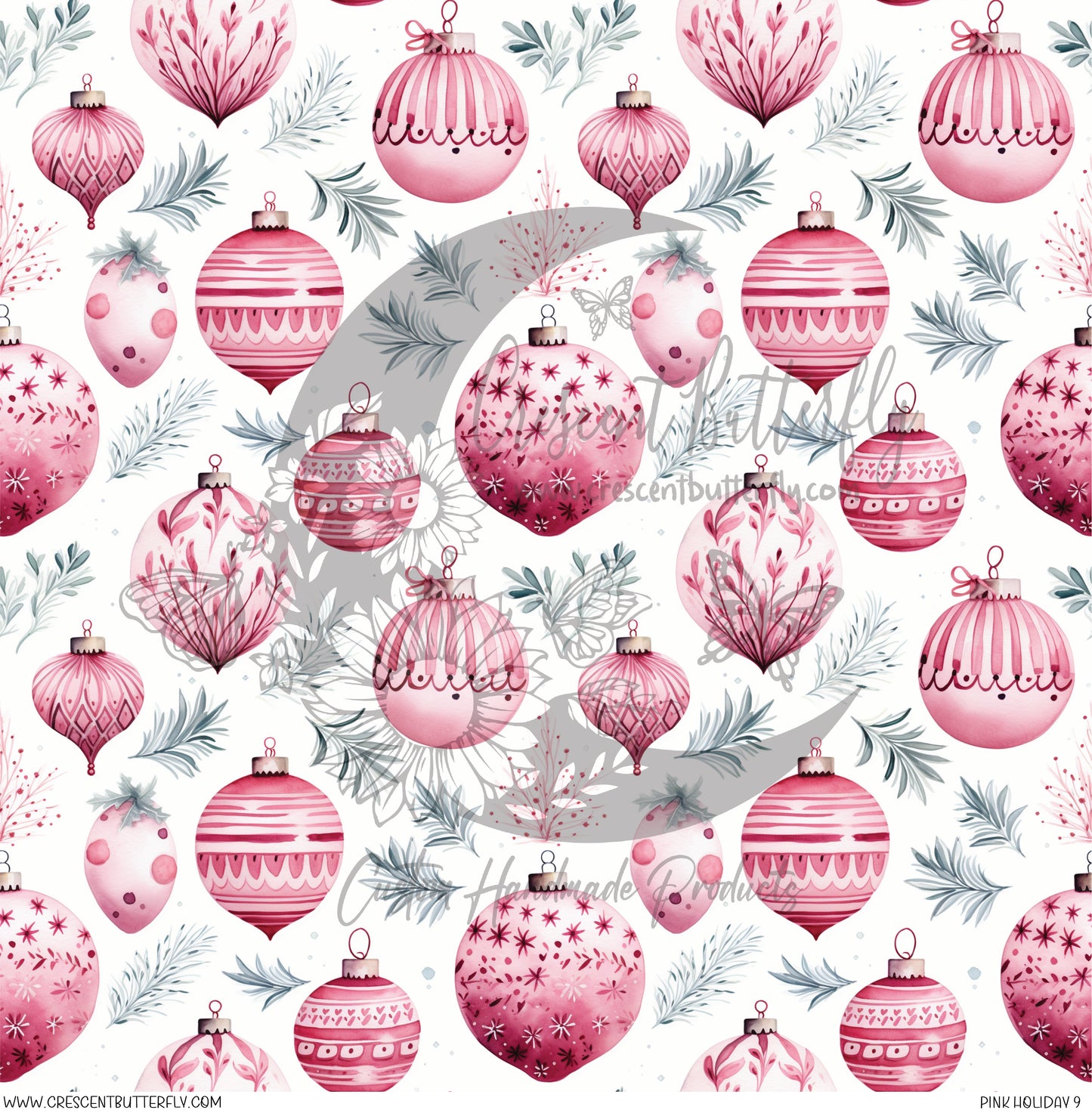 Pink Holiday 9 Printed Vinyl Sheet/Wrap
