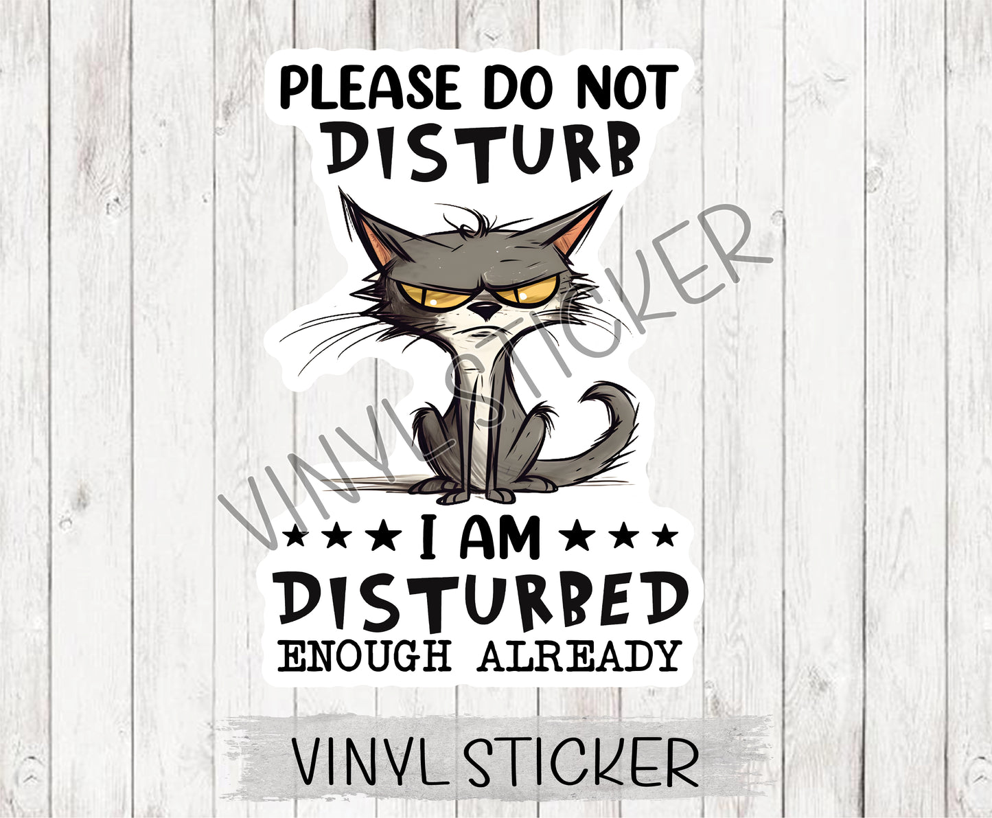 Please Do Not Disturb Sticker