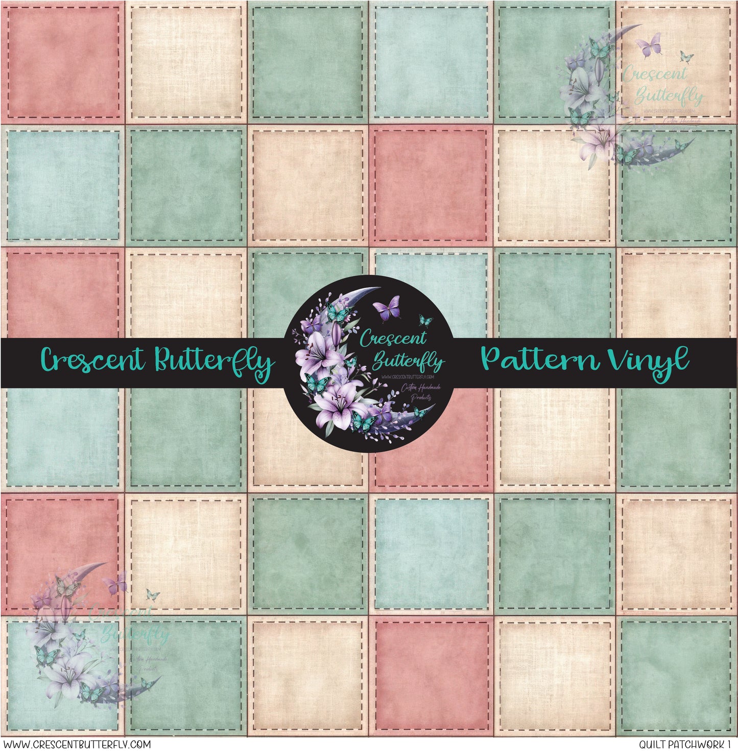 Quilt Patchwork 1 Printed Vinyl Sheet/Wrap