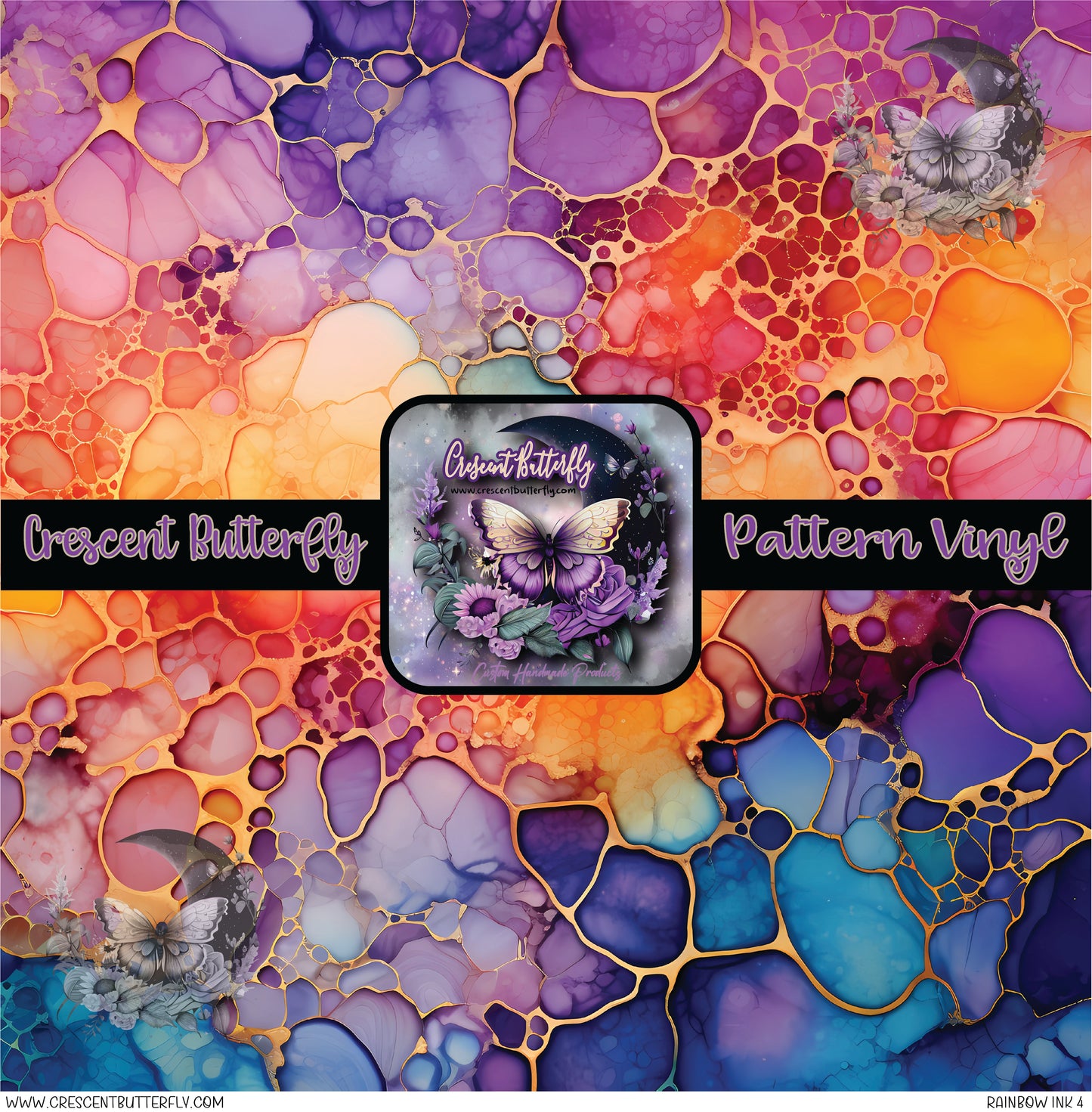 Rainbow Ink 4 Printed Vinyl Sheet/Wrap