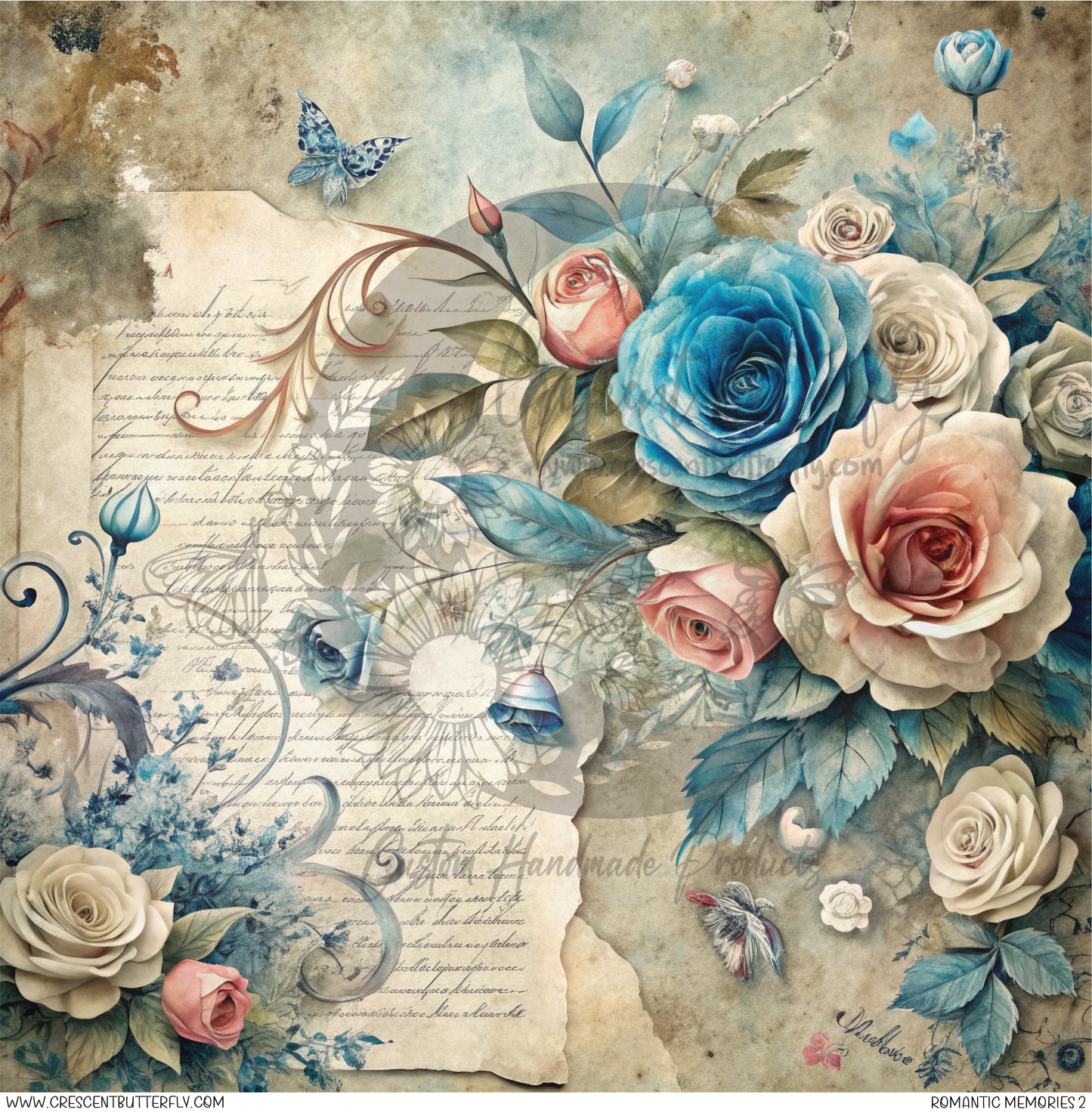 Romantic Memories 2 Printed Vinyl Sheet/Wrap