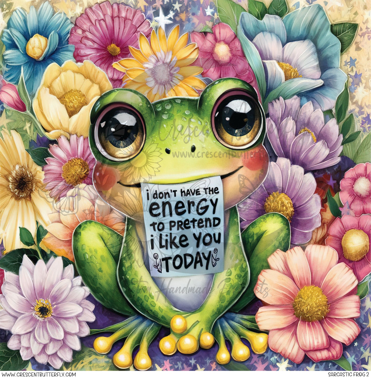 Sarcastic Frog 2 Printed Vinyl Sheet/Wrap