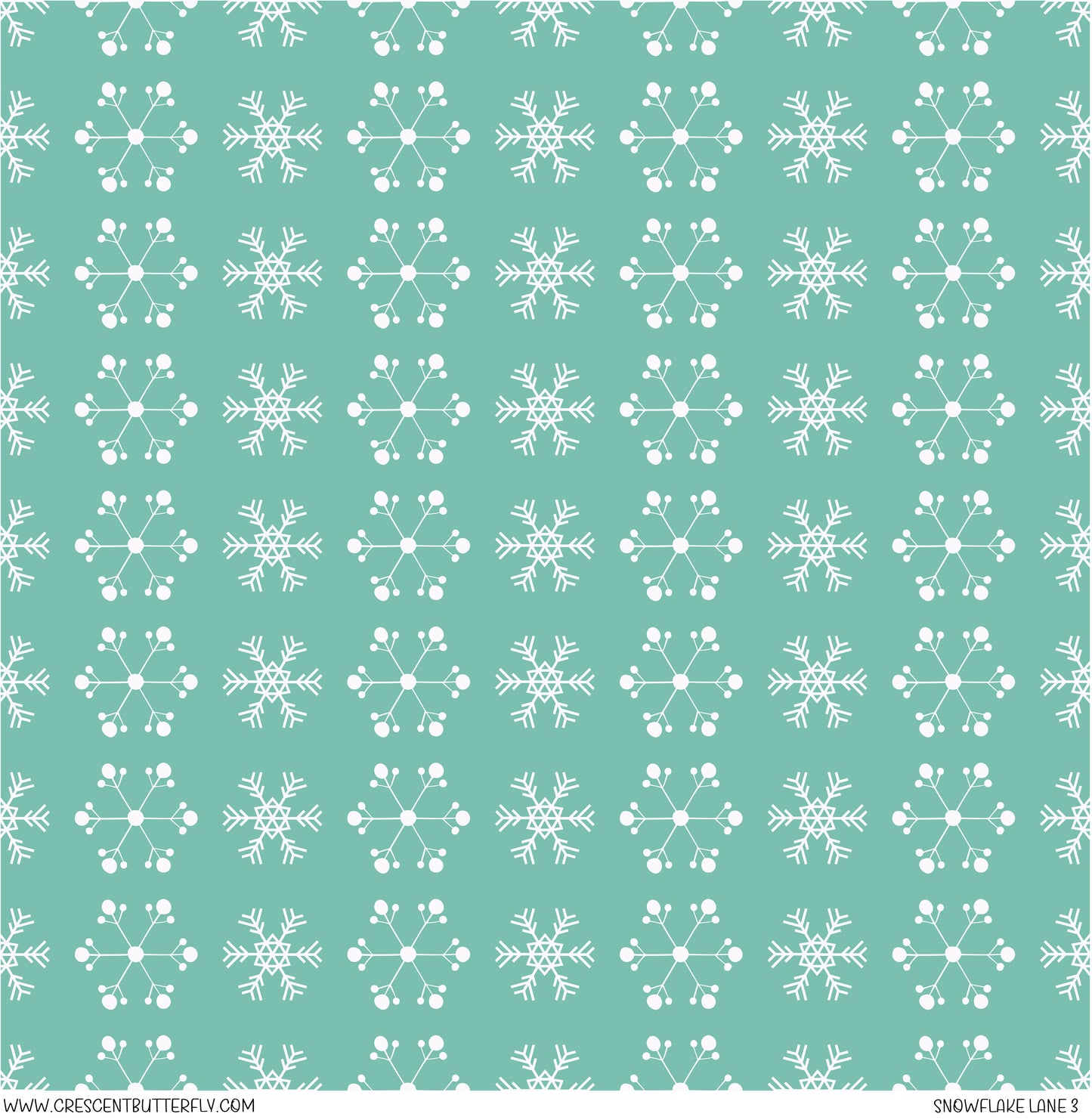 Snowflake Lane 3 Vinyl Sheet/Wrap