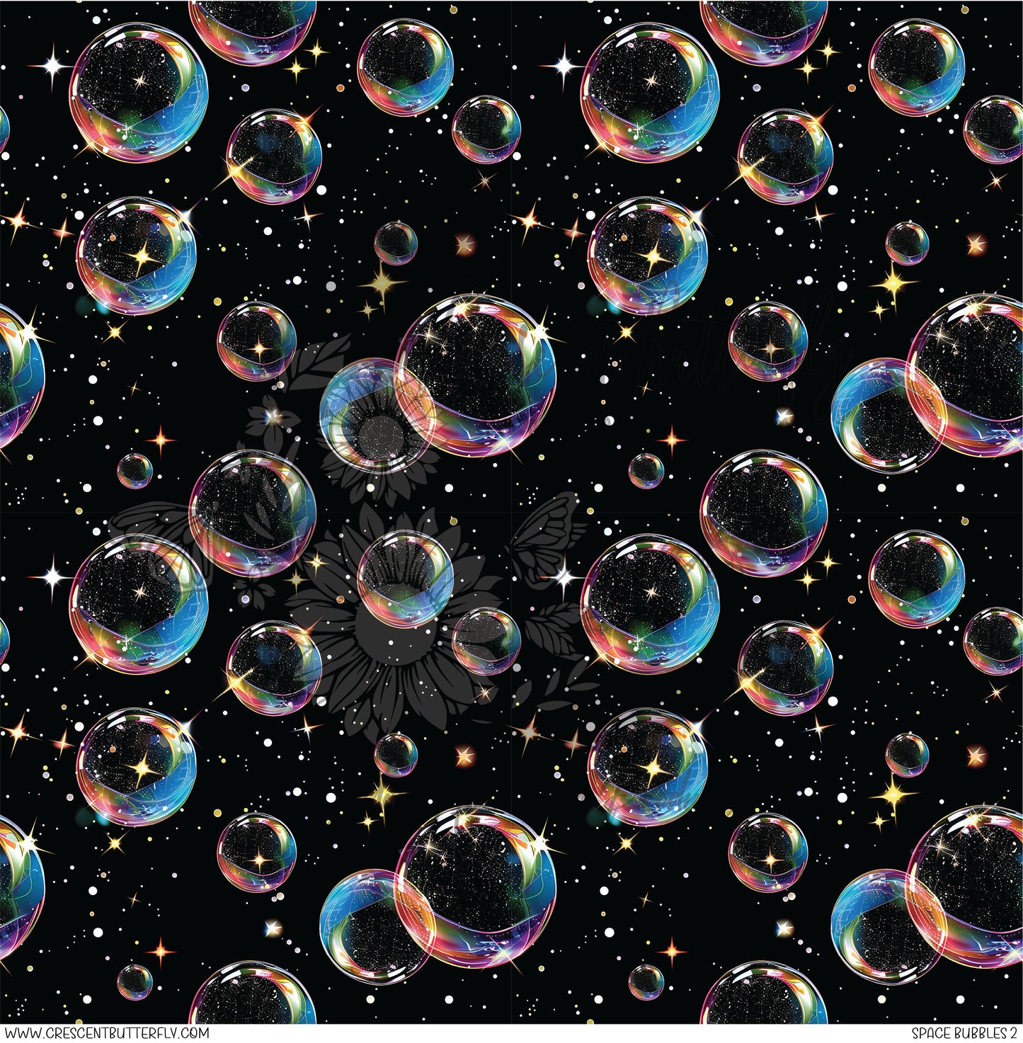 Space Bubbles 2 Printed Vinyl Sheet/Wrap