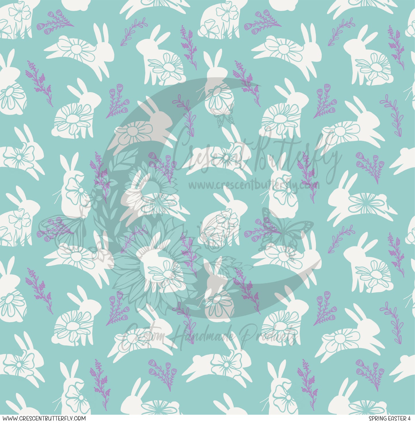 Spring Easter 4 Printed Vinyl Sheet/Wrap