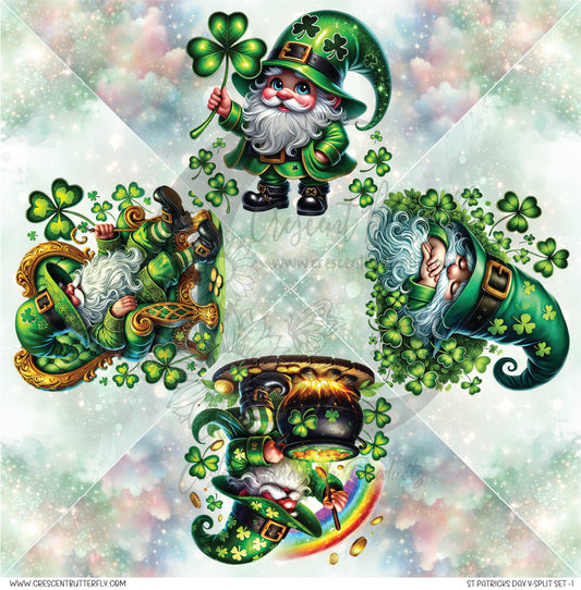 St Patricks Day V-Split Set-1 Printed Vinyl Sheet/Wrap