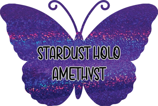 Stardust Holo Amethyst Pre-Cut Pinstripe Vinyl Sheet