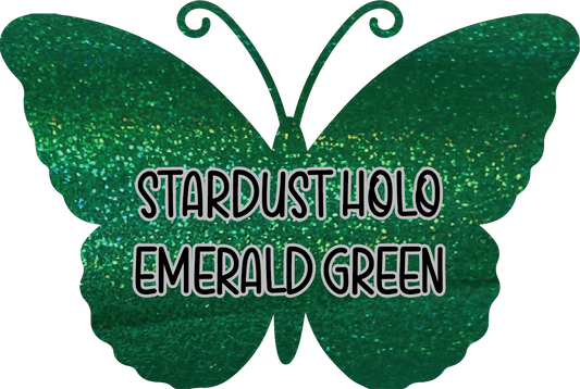 Stardust Holo Emerald Green Pre-Cut Pinstripe Vinyl Sheet