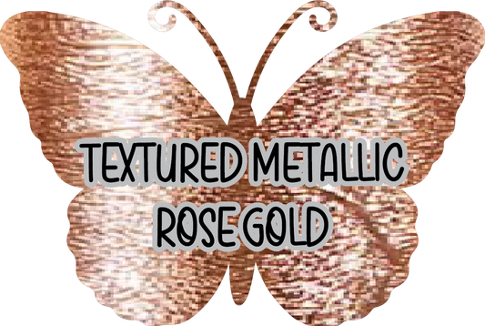 Textured Rose Gold Pre-Cut Pinstripe Vinyl Sheet