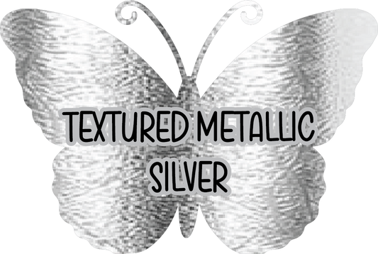 Textured Silver Pre-Cut Pinstripe Vinyl Sheet