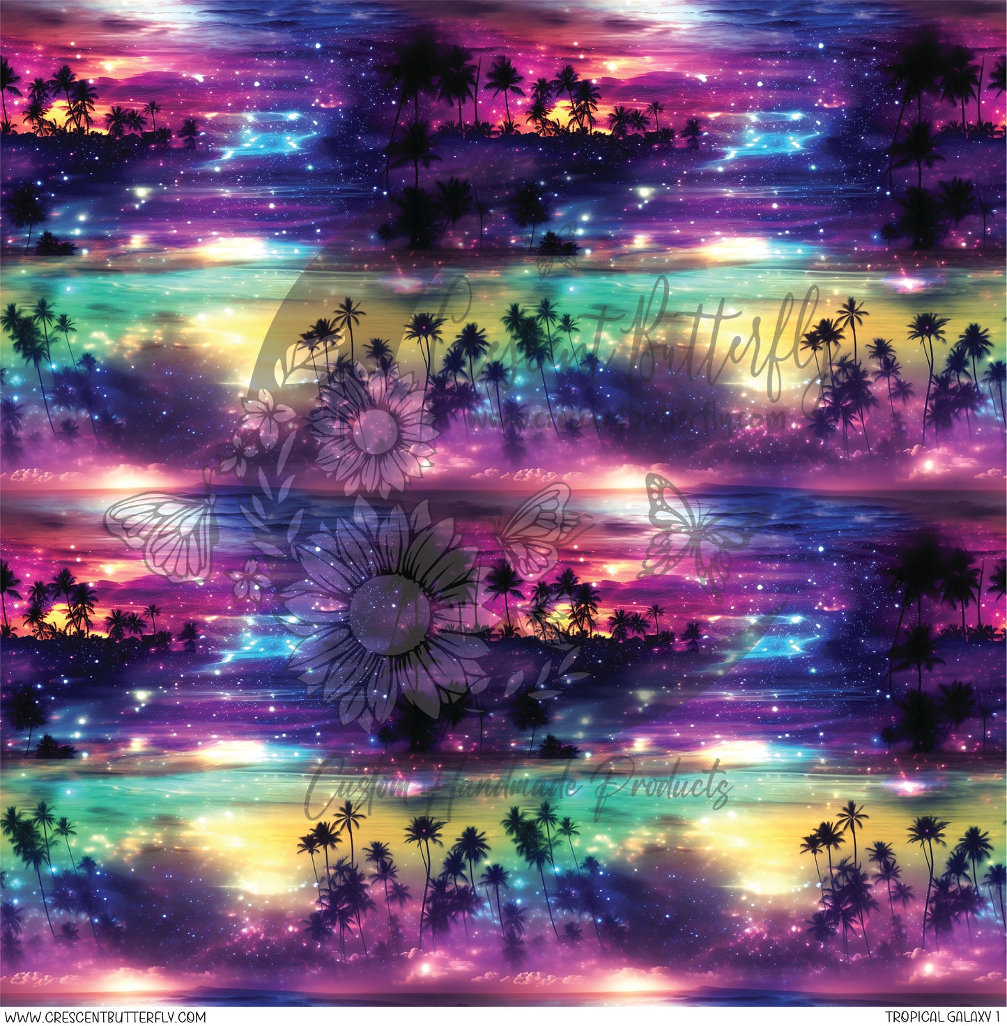 Tropical Galaxy 1 Printed Vinyl Sheet/Wrap