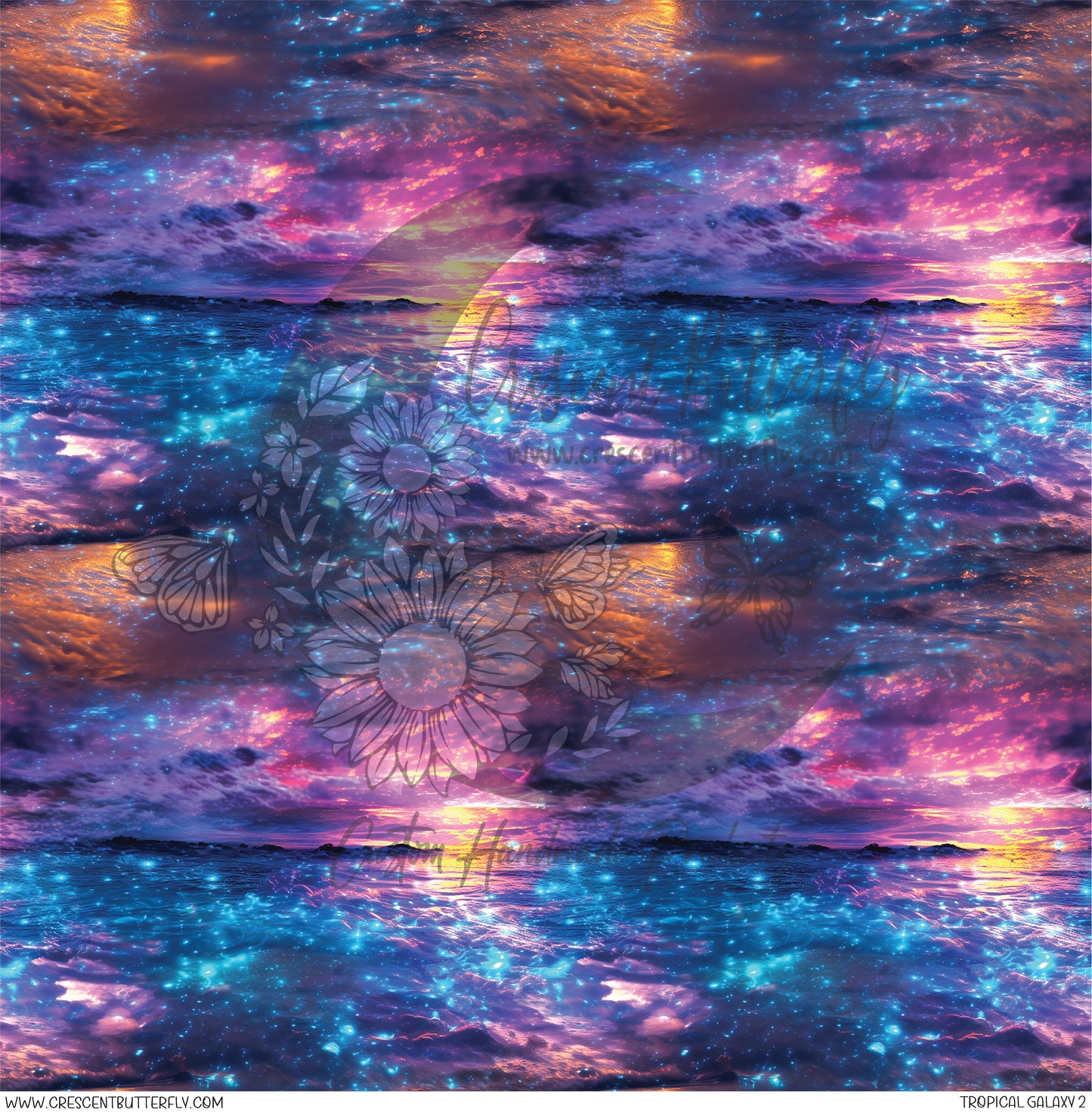 Tropical Galaxy 2 Printed Vinyl Sheet/Wrap