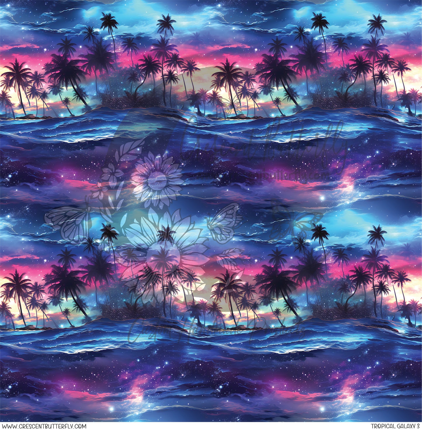 Tropical Galaxy 3 Printed Vinyl Sheet/Wrap