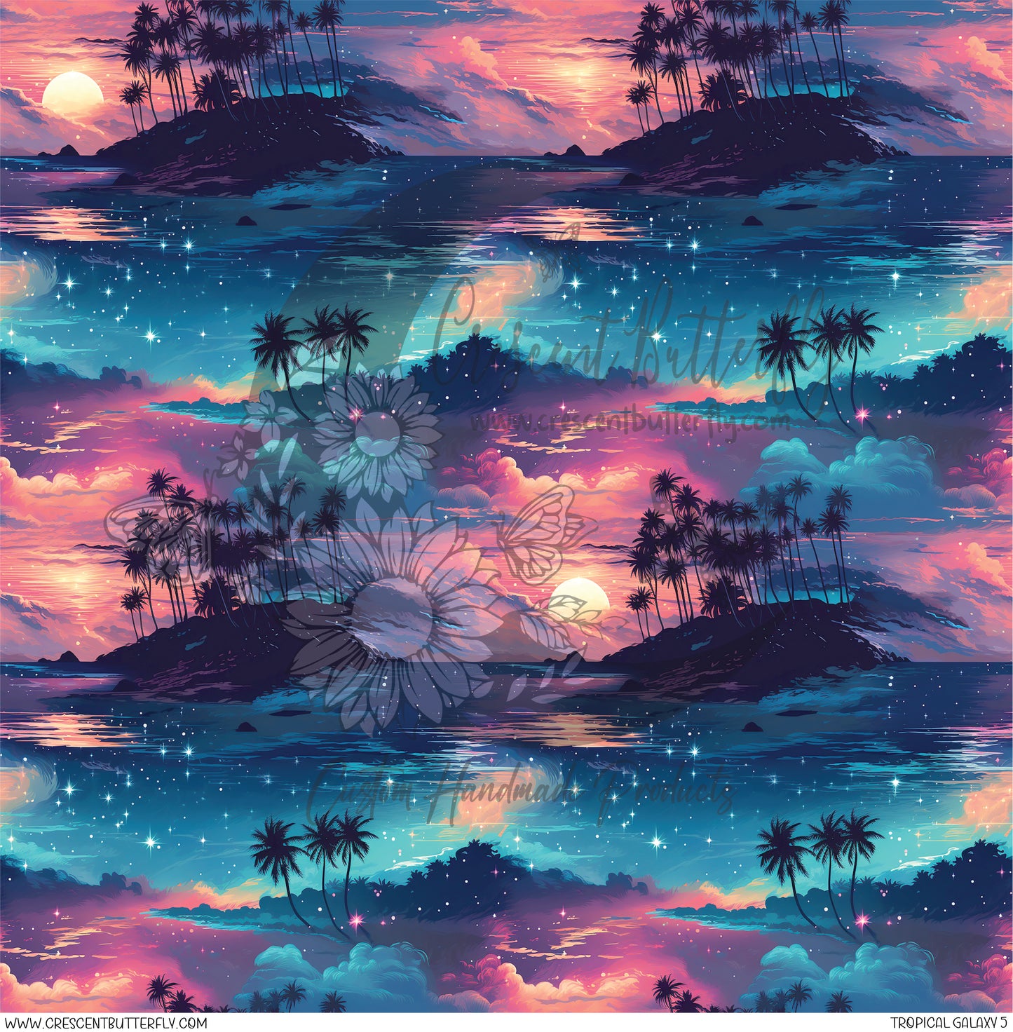 Tropical Galaxy 5 Printed Vinyl Sheet/Wrap
