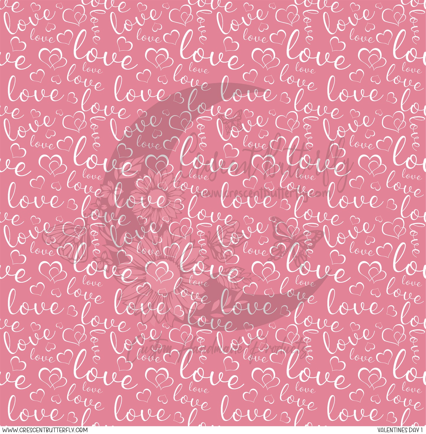 Valentines Day 1 Printed Vinyl Sheet/Wrap