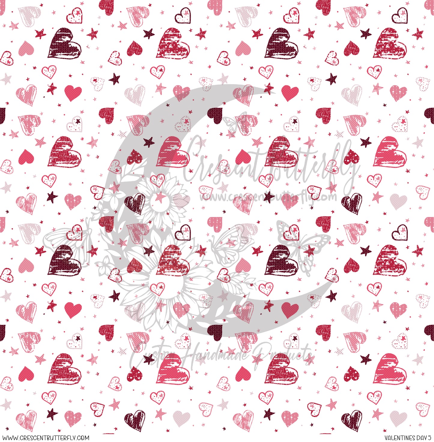 Valentines Day 5 Printed Vinyl Sheet/Wrap