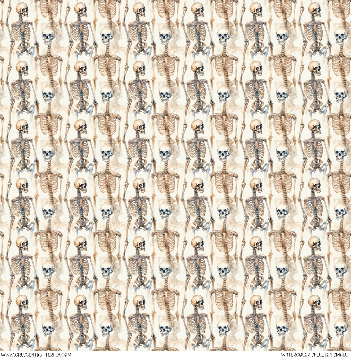 Water Skeletons Small Printed Vinyl Sheet/Wrap