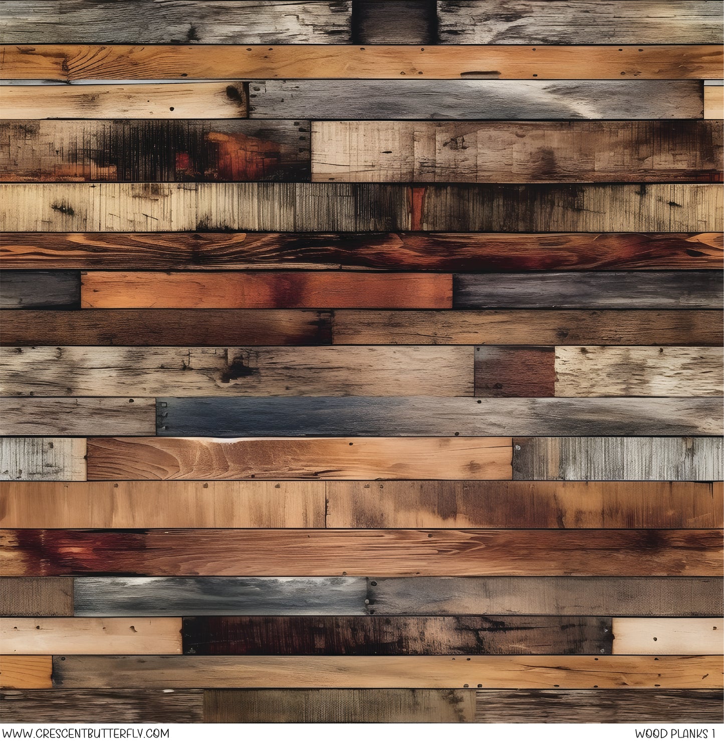 Wood Planks 1 Printed Vinyl Sheet/Wrap