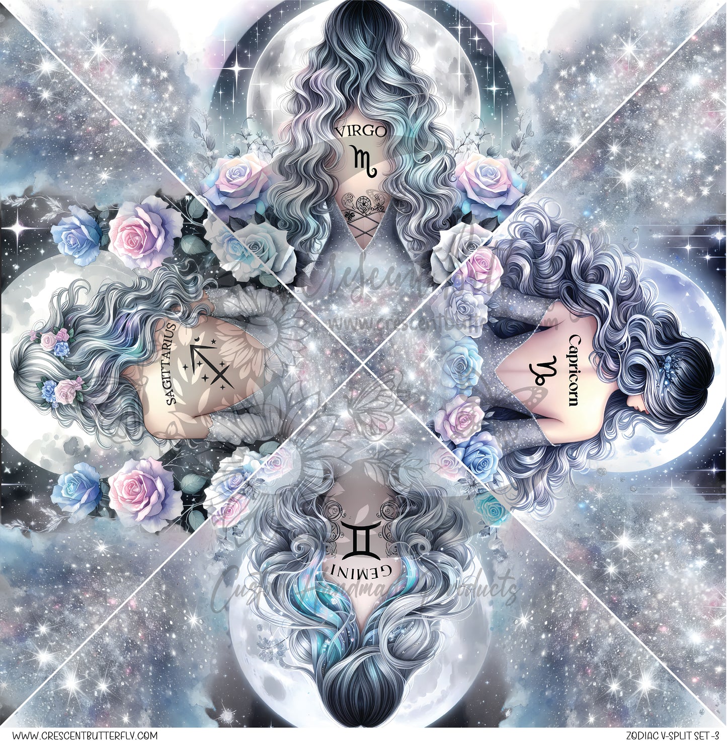 Zodiac V-Split Set-3 Printed Vinyl Sheet/Wrap