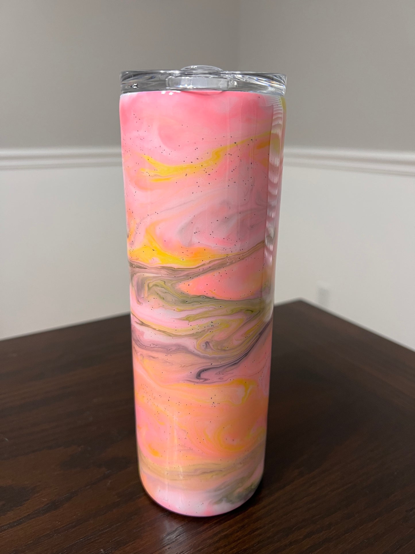Pink Lemonade 20oz Skinny Tumbler-Pre Made-RTS
