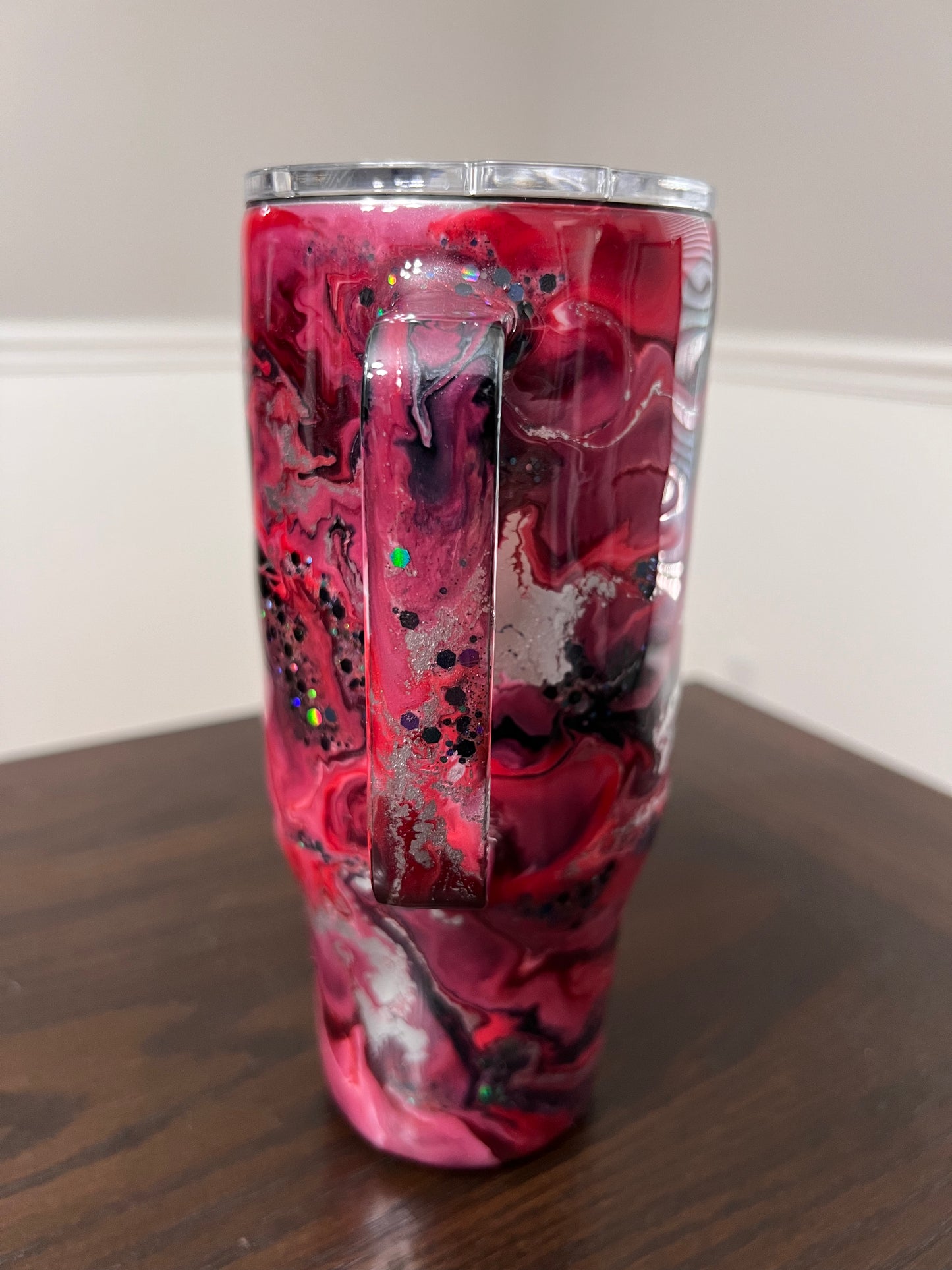 Fire Rose 24oz Modern Curve Hoggdle Tumbler-Pre Made RTS