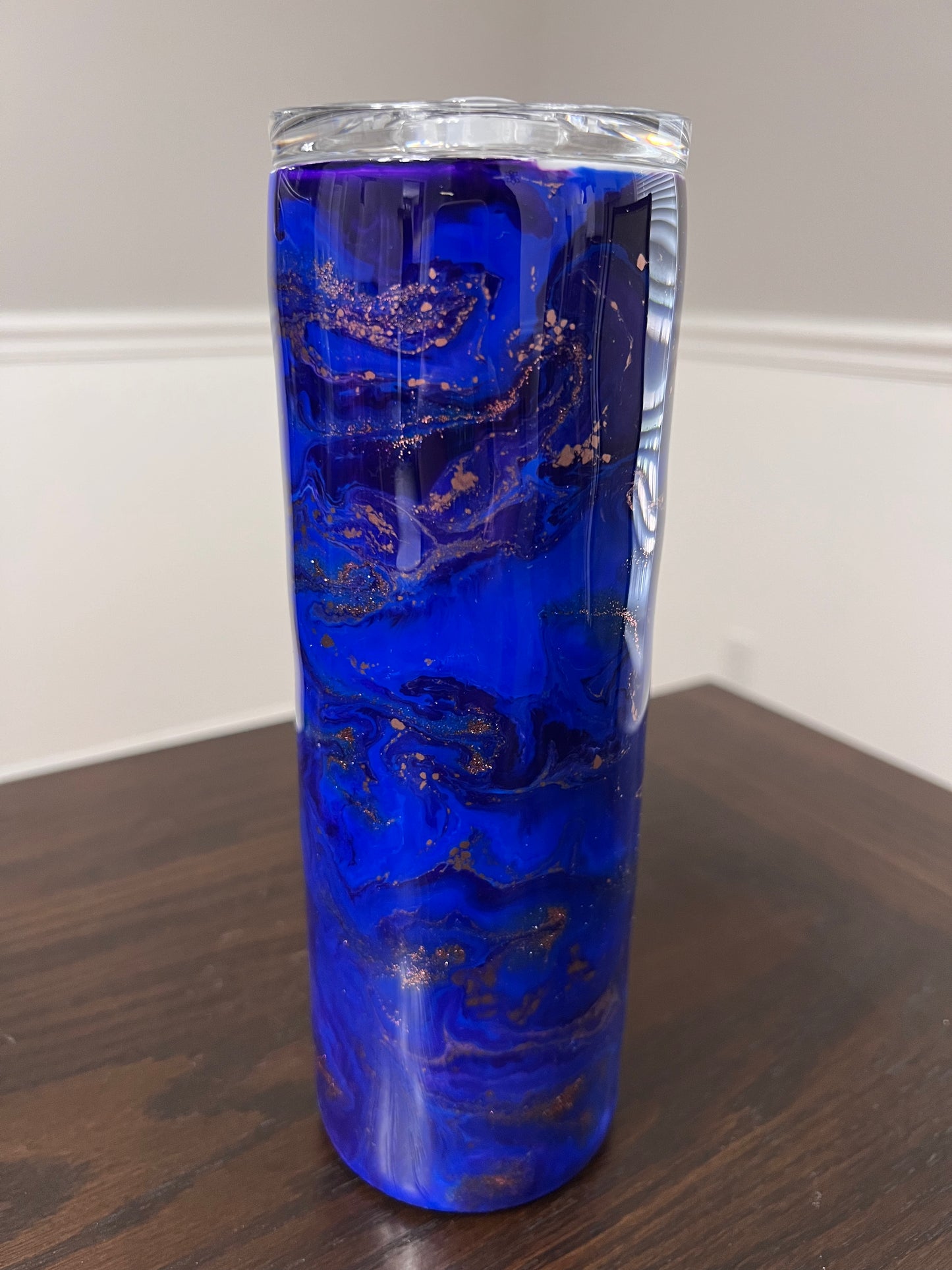 Deep Blue Waters 20oz Skinny Tumbler-Pre Made-RTS