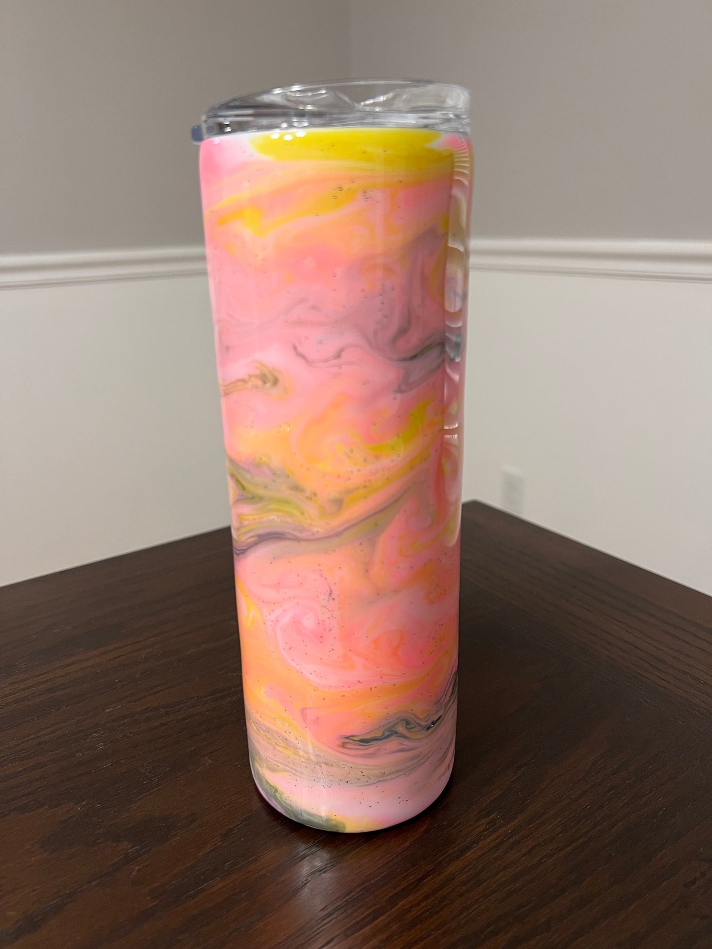 Pink Lemonade 20oz Skinny Tumbler-Pre Made-RTS