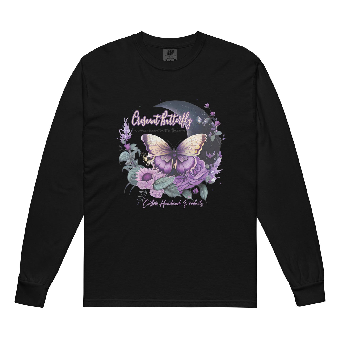 Crescent Butterfly Long-Sleeve Shirt