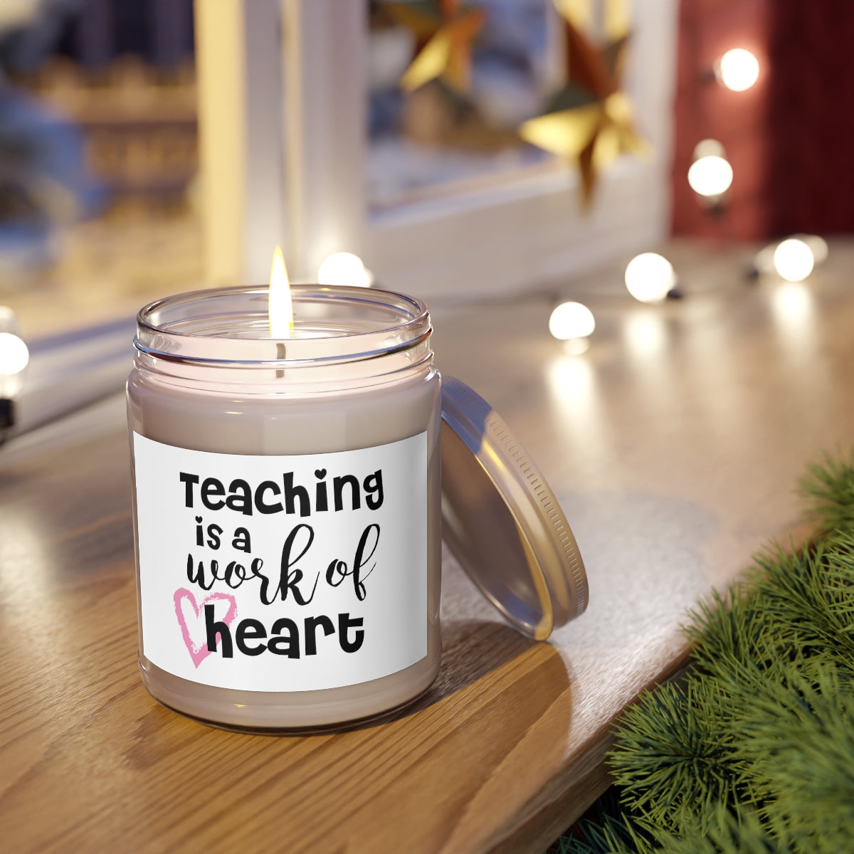 Teaching Is A Work Of Heart Scented Candles, 9oz