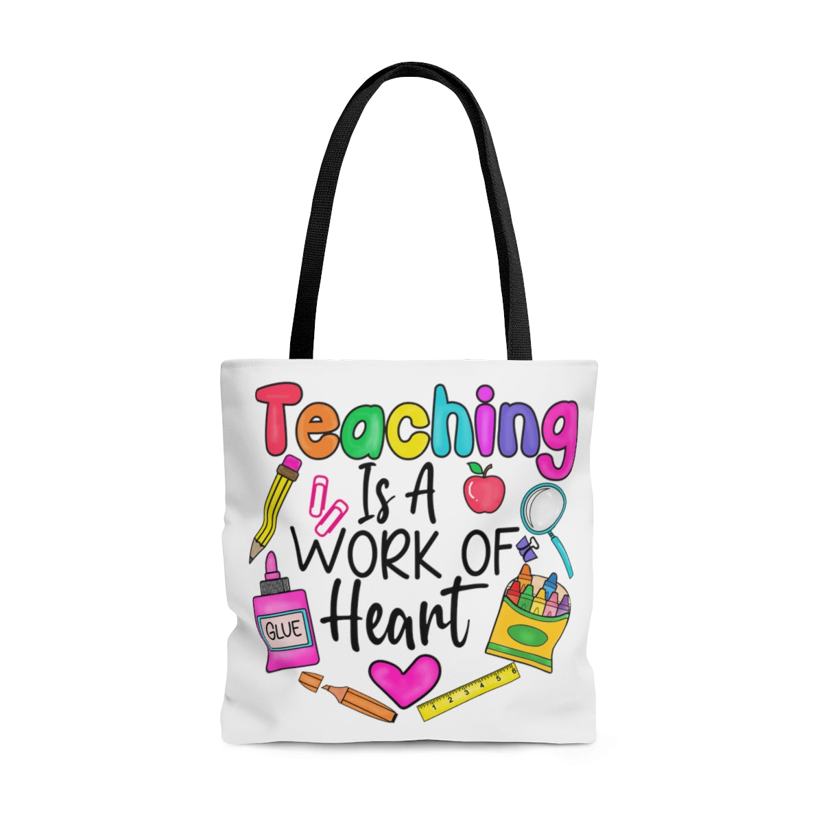 Teaching Is A Work Of Heart Teacher Tote Bag