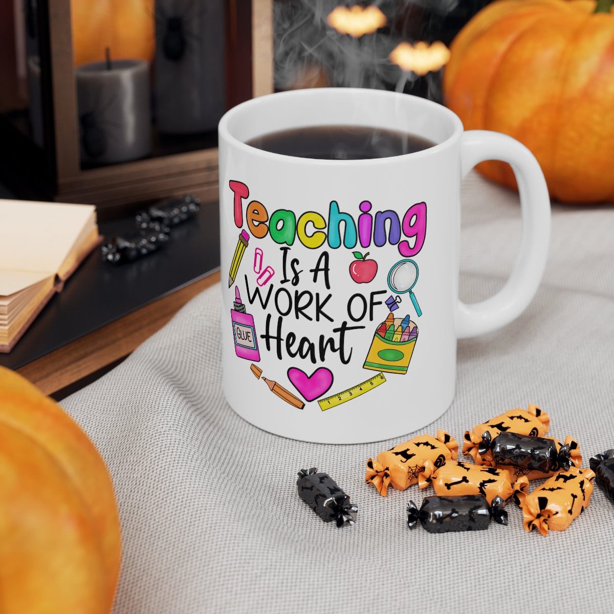 Teaching Is A Work Of Heart Coffee Mug 11oz