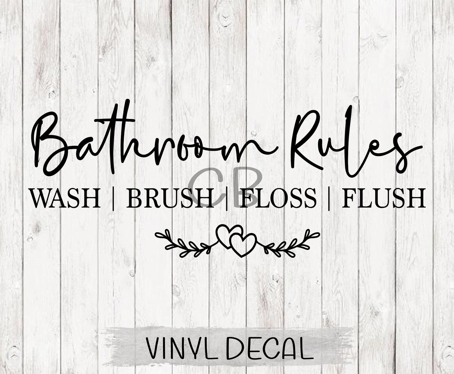 bathroom rules