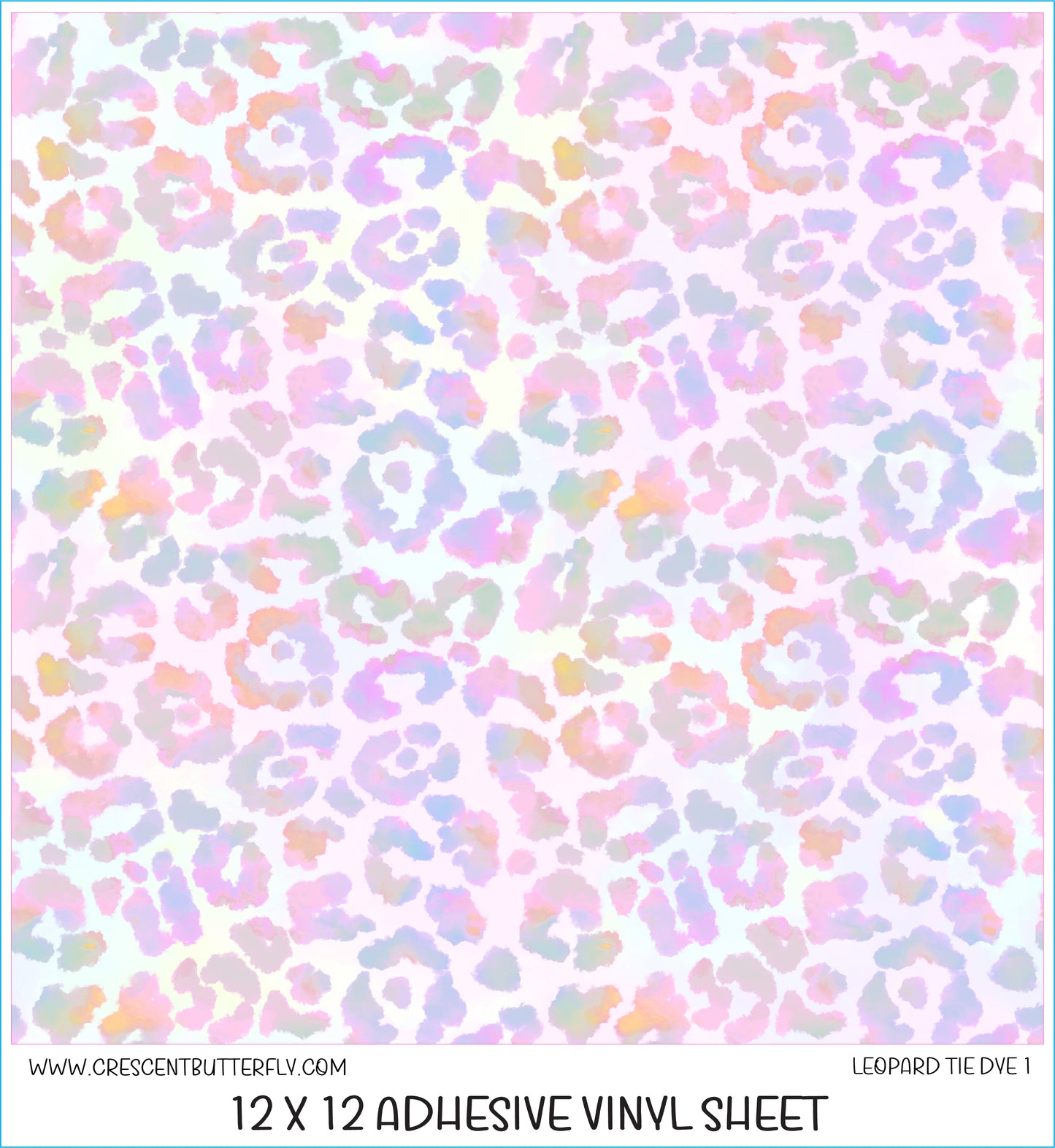 Leopard Tie Dye 1 Printed Vinyl Sheet